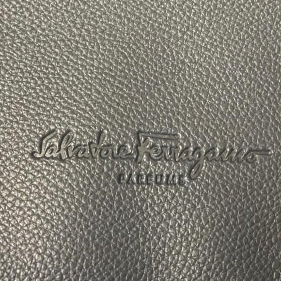 Salvatore Ferragamo Black Clutch with Red Accent - Picture 6 of 6